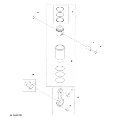 Group 48: Piston and Connecting Rod, continued  第48組：活塞和連桿，&ldquo;GM93289,&rdquo;&ldquo;GM93285,&rdquo;&ldquo;GM91650,&rdquo;&ldquo;GM85414,&rdquo;&ldquo;GM85412,&a