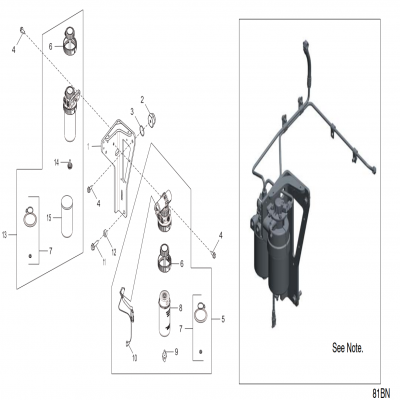 Group 81: Primary Fuel Filter, continued  第81組：燃油初級(jí)濾清器，&ldquo;GM93289,&rdquo;&ldquo;GM93285,&rdquo;&ldquo;GM91650,&rdquo;&ldquo;GM85414,&rdquo;&ldquo;GM85412,&rdquo;&ldquo;GM85410,&rdquo;&ldquo;GM5161