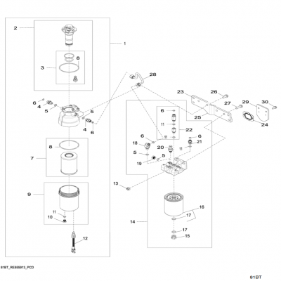 Group 81: Primary Fuel Filter, continued  第81組：燃油初級濾清器，&amp;amp;ldquo;GM93289,&amp;amp;rdquo;&amp;amp;ldquo;GM93285,&amp;amp;rdquo;&amp;amp;ldquo;GM91650,&amp;amp;rdquo;&am