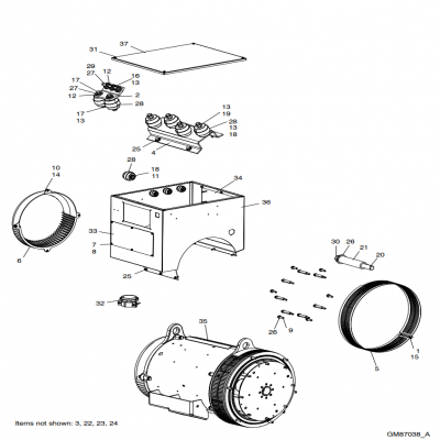 Alternator and Mounting, continued  交流發(fā)電機和安裝，“GM91650,”“40MDDCA,”“55MDDCB ,”“65MDDCC,”“80MDDCD,”“99MDDCE,”“GM93289,”