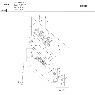 MANITOU MHT-X 790曼尼通礦用叉車 約翰迪爾4045HMC85發(fā)動(dòng)機(jī)- 搖臂軸