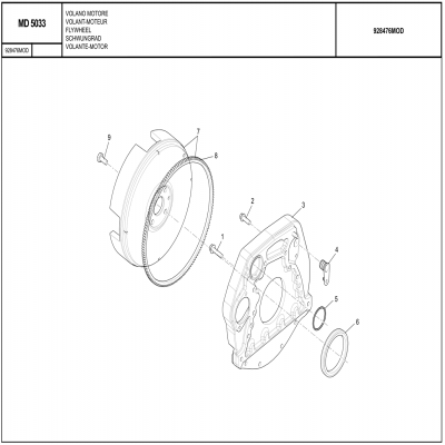 MANITOU MHT-X 790曼尼通礦用叉車 約翰迪爾4045HMC85發(fā)動(dòng)機(jī) 飛輪