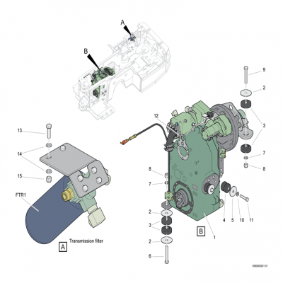安百拓Epiroc ST7 地下鏟運(yùn)機(jī) 變速箱總成