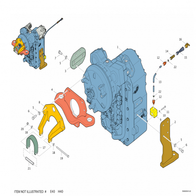 安百拓Epiroc ST7 地下鏟運(yùn)機(jī) 變速箱傳動裝置 - DF150 組件